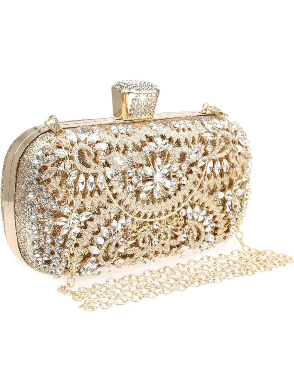 Sparkly Rhinestone Crystal Clutch Bag | Glitter Sequin Evening Purse for